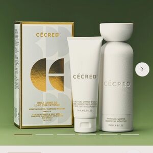 The Cécred shampoo duo. Double Cleanse Clarifying Shampoo & Scalp Scrub